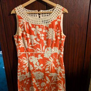 Coral Tahari sheath size 8